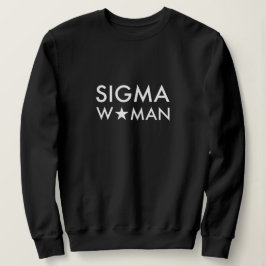 Camiseta Declaração de Mentalidade Sigma Mulher Preta