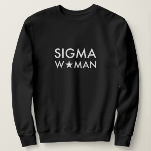 Camiseta Declaração de Mentalidade Sigma Mulher Preta