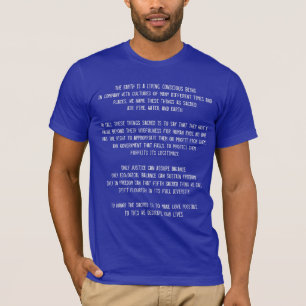 Camiseta Declaração de quatro coisas sagrados