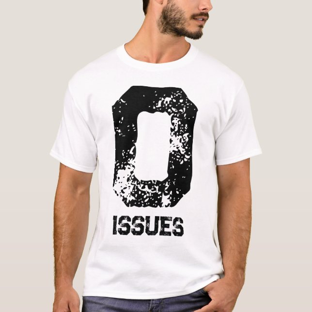 Camiseta Declaração de zero problemas (Frente)