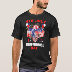 Camiseta Declaração Design de Independência dos Estados Uni