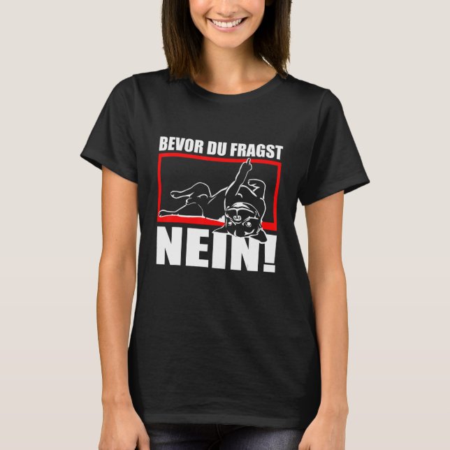 Camiseta Declaração Do Cachorro Que Diz Antes De Pedir (Frente)