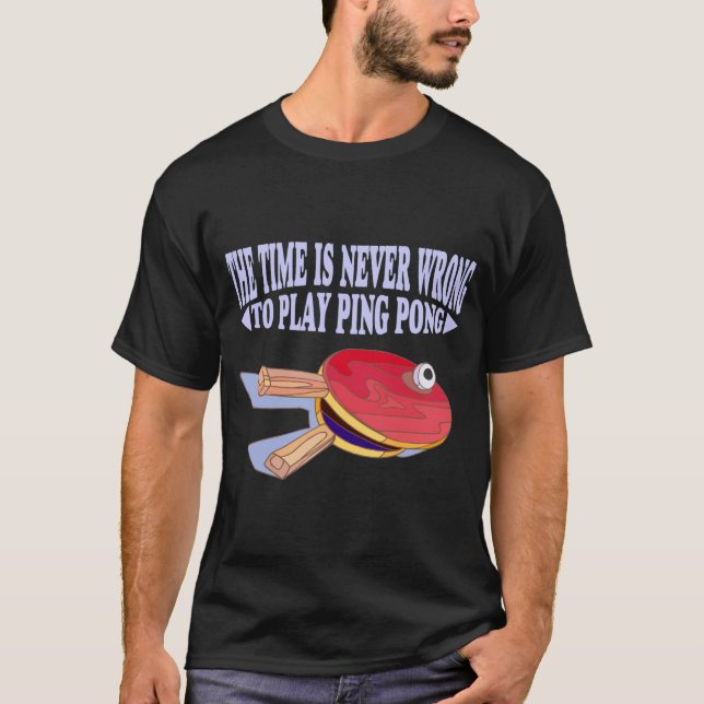 Camiseta Declaração do jogador Ping Pong (Frente)