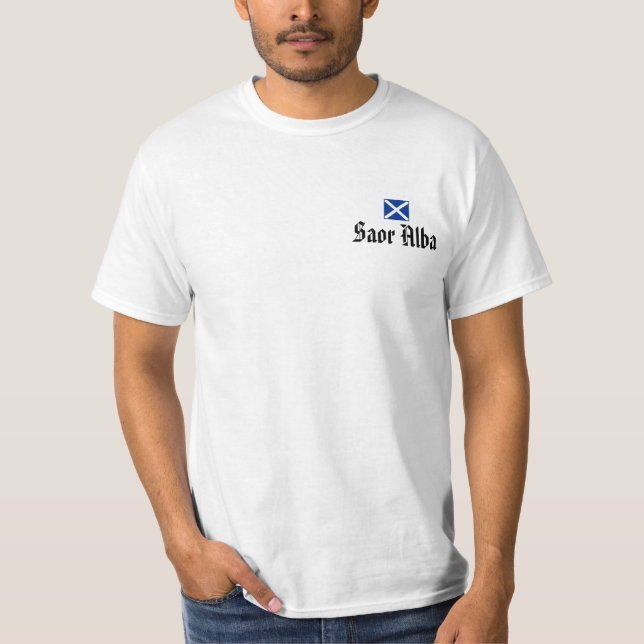 Camiseta Declaração do T escocês da independência de (Frente)