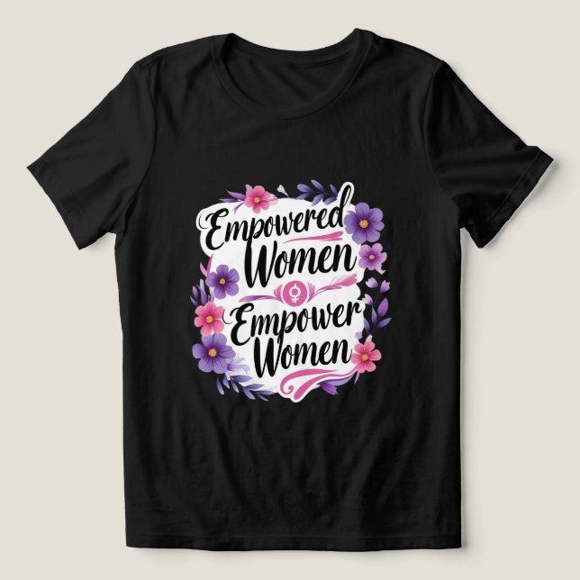 Camiseta Declaração dos Direitos das Mulheres (Design frontal)