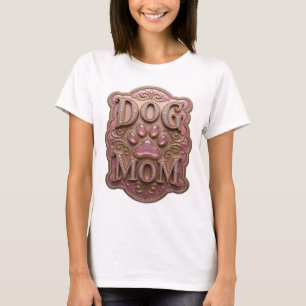 Camiseta Declaração Gold MÃE DE CACHORRO Design de Declaraç