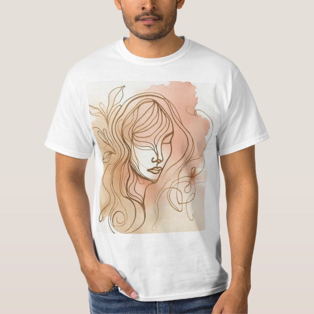 Camiseta Declaração Minimalista Moderna (Frente)