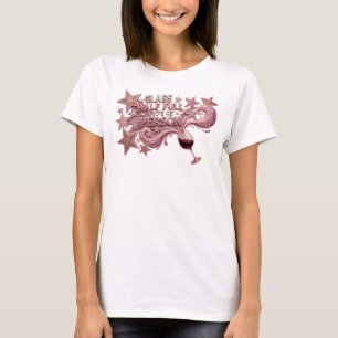 Camiseta Declaração Rosa PESSOA DO TIPO COPO MEIO CHEIO