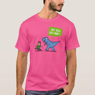 Camiseta Declaração Sarcasmo Dinossauro Diversão Piada Humo