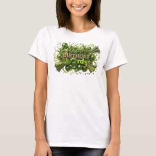 Camiseta Declaração Verde FELIZ ANIVERSÁRIO 3º Impressão