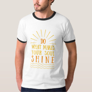 Camiseta declarações de atitude positiva inspiradoras