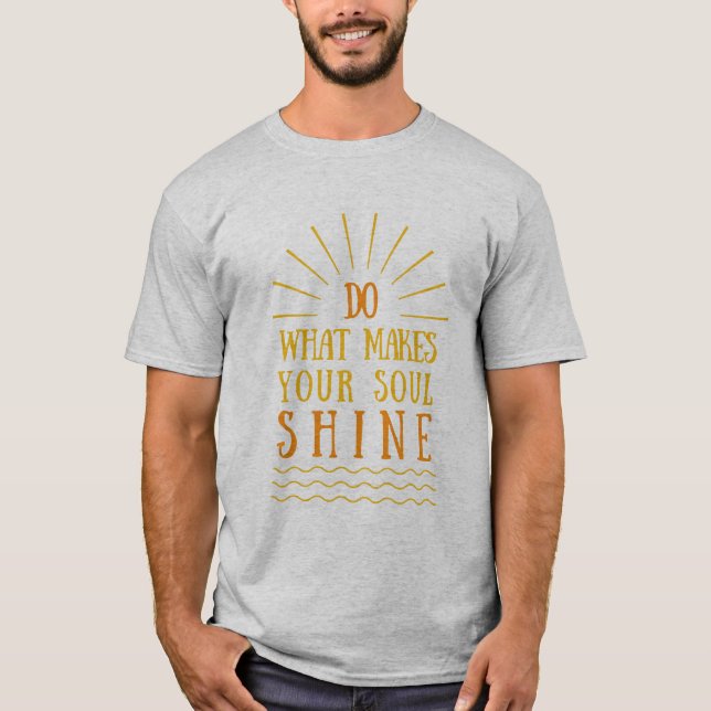 Camiseta declarações de atitude positiva inspiradoras (Frente)