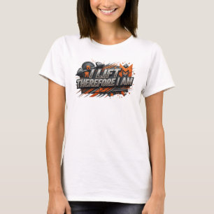 Camiseta Declarativa Rosa Divertida EU LEVANTO POR
