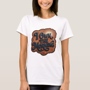 Camiseta Declarativa Witty Blue I POSSUO A MANHÃ