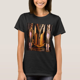 Camiseta Deco de Arte Glamorosa - Design de Elegância Vinta