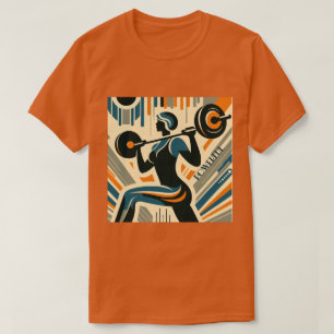 Camiseta Deco poderoso de Arranque de Peso feminino