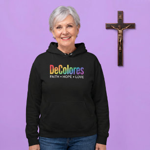 Camiseta DeColores Cursillo Arco-íris Fé Esperança Amor