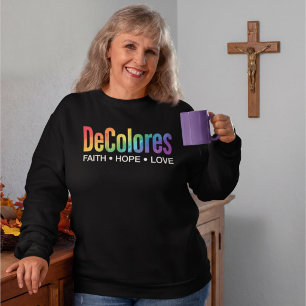 Camiseta DeColores Cursillo Arco-íris Fé Esperança Amor