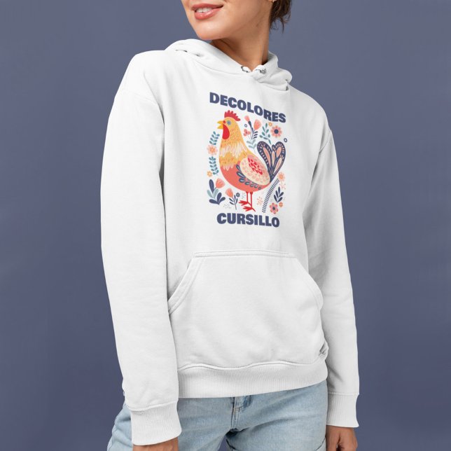 Camiseta DeColores Cursillo Arte Folclórico Galo Cristão (Criador carregado)