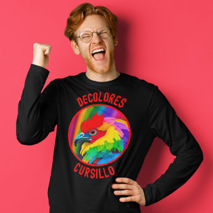 Camiseta DeColores Cursillo Colorful Rooster Vivid Rainbow