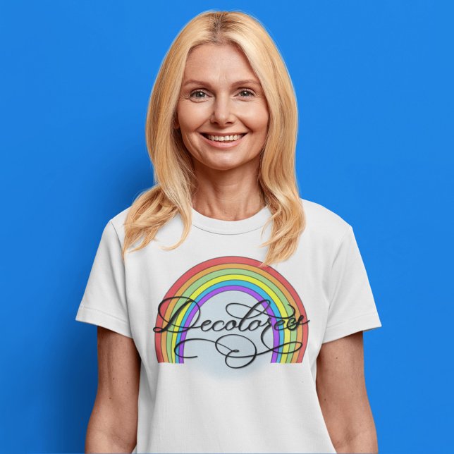 Camiseta DeColores Cursillo Rainbow Faith Religion (Criador carregado)