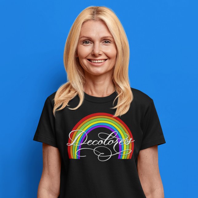 Camiseta DeColores Cursillo Rainbow Faith Religion (Criador carregado)