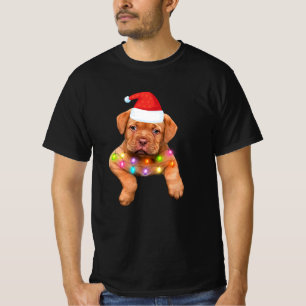 Camiseta decor de natal de dogue de bordeaux para amantes d