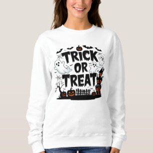 Camiseta Decoração assustadora e guloseimas de Halloween di