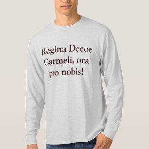 Camiseta Decoração Carmeli de Regina, pro nobis do ora!
