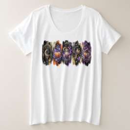 Camiseta Decoração celestial de bruxa, Halloween assustador