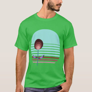 Camiseta Decoração Costeira Inspirada em Botânicos Bauhaus