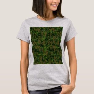 Camiseta Decoração da camuflagem de Digitas do estilo da
