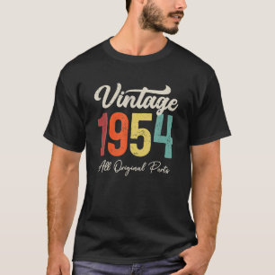 Camiseta Decoração de 69 Anos de Idade Vintage 1954 69º Ani
