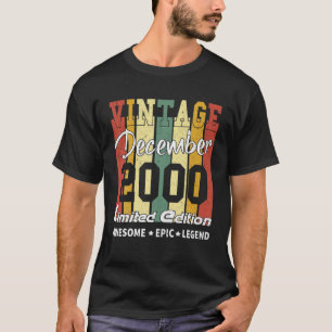 Camiseta Decoração de Aniversário da Vintage Limited Edi