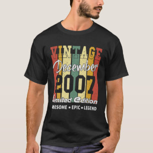 Camiseta Decoração de Aniversário da Vintage Limited Edi
