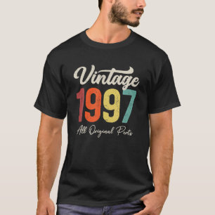Camiseta Decoração de Aniversário de 26 Anos Vintage 1997