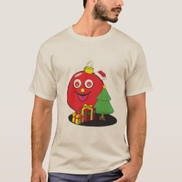 Camiseta Decoração de Caracteres de Natal Bonitos