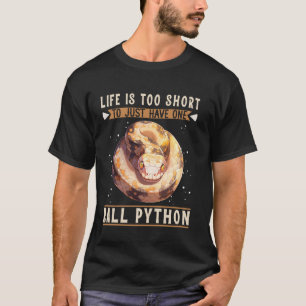 Camiseta Decoração de Habitat de Python Real Tanque Morfos 