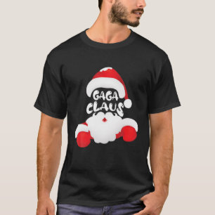 Camiseta Decoração de Natal de Gaga Claus no Pajama