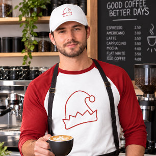 Camiseta Decoração de Natal Minimalista