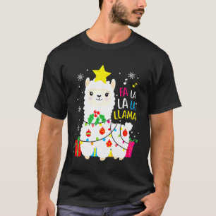 Camiseta Decoração de Ornamento de Árvore de Natal da Fa la