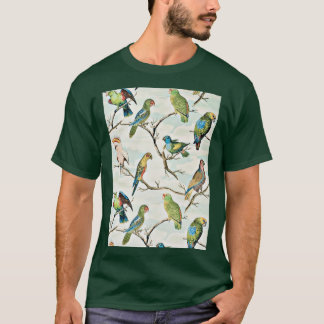 Camiseta Decoração De Papagaio E Palma