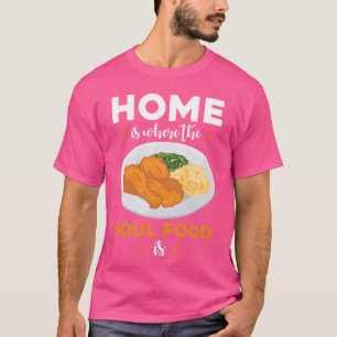 Camiseta Decoração de Parede de Cozinha Soul Food amiga