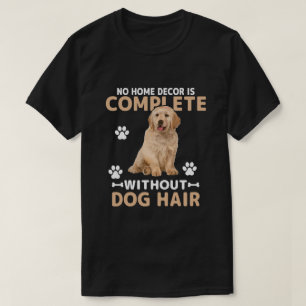 Camiseta Decoração Divertida de Cabelo de Cachorro para Cas