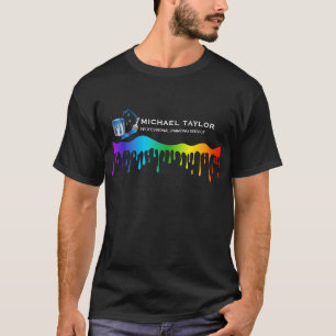 Camiseta Decoração do Serviço de Pintura Profissional Moder