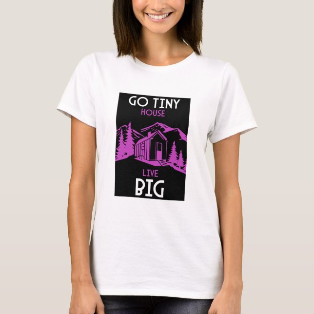 Camiseta Decoração inicial da casa minúscula (Frente)