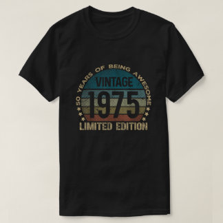 Camiseta Decorações de Aniversário de 50 Anos para Homens B