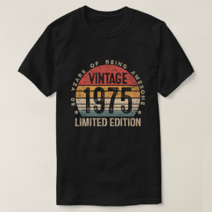 Camiseta Decorações de Aniversário de 50 Anos para Homens P