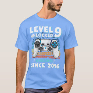 Camiseta Decorações de Aniversário de 9 Anos Filho Menino 9