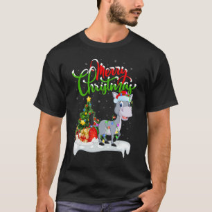Camiseta Decorações de Natal de Mula Santa Mula Natal
